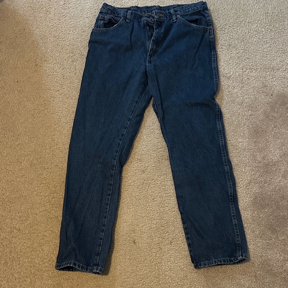 Relaxed Fit Dark Blue Men's Jeans